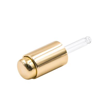 χρυσό πιέζοντας Dropper 13 415 πλαστικό Dropper μπουκαλιών άχυρο που υποβάλλεται σε ανοδική οξείδωση