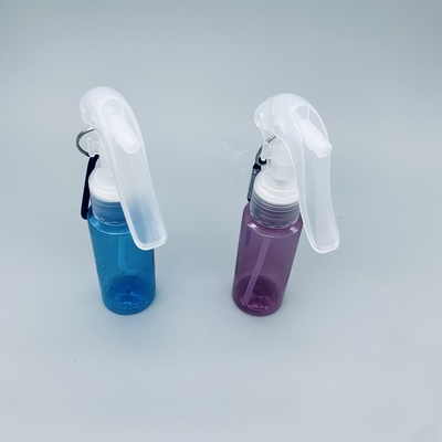 60ml ζωηρόχρωμο κενό καλλυντικό μπουκάλι ψεκασμού οινοπνεύματος μπουκαλιών της PET