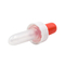0.25ml κόκκινη επικεφαλής πλαστική Dropper μπουκαλιών συσκευασία σιφωνίων