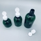 Σκούρο πράσινο κενό χονδρικό 50ml 100ml 150ml γύρω από το καλλυντικό πλαστικό μπουκάλι αντλιών της PET μπουκαλιών σαμπουάν συνήθειας