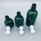 Σκούρο πράσινο κενό χονδρικό 50ml 100ml 150ml γύρω από το καλλυντικό πλαστικό μπουκάλι αντλιών της PET μπουκαλιών σαμπουάν συνήθειας